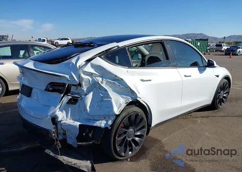 2022 Tesla Model Y Performance Dual Motor All-Wheel Drive из США, поврежденный, VIN 7SAYGDEF4NF452693